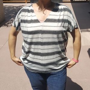 Western style striped shirt